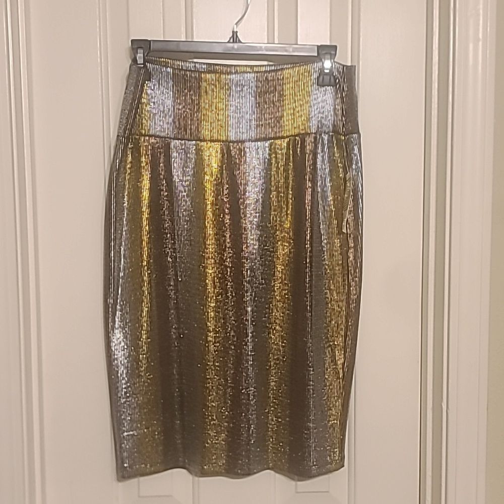 NWT Glitter Midi Skirt